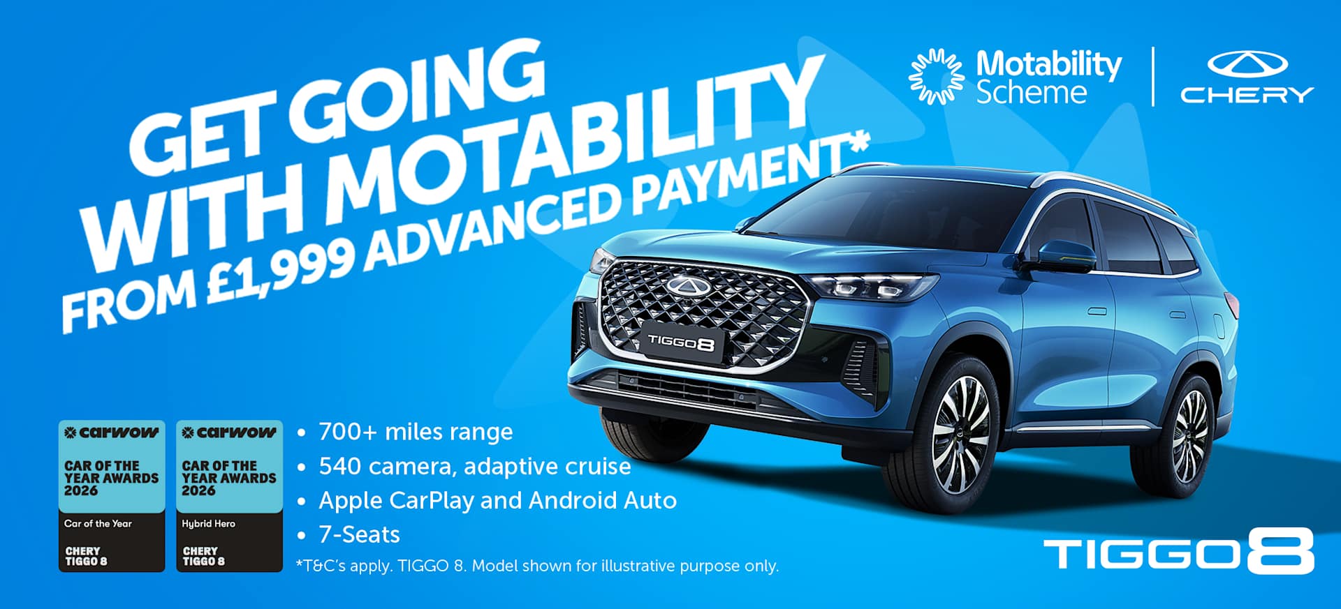 Motability Scheme Offers at cinch Chery